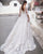 2020 Lace Wedding Dresses with V-Neck Half Sleeve Elegant Lace A-line Bridal Gowns Corset Back