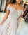 Beautiful Light Champagne Prom Dresses Lace Appliques Off The Shoulder Long Homecoming Dress