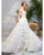 Beautiful Wedding Dresses 3D Lace Flowers Sexy Beach Boho Bridal Gowns with Spaghetti