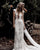 Bohemian Wedding Dresses V-Neck Sheath Bridal Gowns Backless Sexy Beach Wedding Gowns