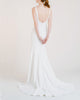 2021 Simple Wedding Dresses New Silk Satin Sexy Backless Mermaid Wedding Gown