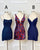 Sexy Royal Blue Satin Homecoming Dresses Cross Criss Strips Sexy Lace Homecoming Party Gowns short prom dress cocktail dress