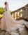 Elegant Lace Wedding Dresses with Veil See Through V-Neck Tulle Lace A-line Bridal Gowns Outdoors