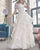 Sexy Off The Shoulder Lace Wedding Dress Short Sleeves A-line Silhouette Organza Ruffles Bridal Gowns Outdoors