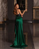 Sexy Emerald Green Prom Dresses with Beads Delicate Mermaid Long Formal Party Gowns 2021