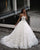 Gorgeous Lace Wedding Dresses Strapless Sexy Ball Gowns Tulle Skirt Bridal Dress with Butterfly
