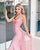 Sexy Mermaid Pink Prom Dresses Deep V-Neck VIP Fashion Lace Long Prom Formal Party Gowns 2021 New