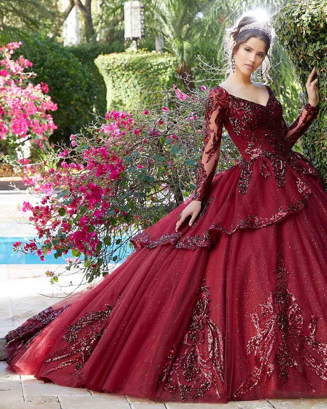 Gorgeous Royal Blue Quinceanera Dresses Sparkly Sequined Embroidered Lace Long Sleeve Sweet 16 vestidos de quinceaera Gorgeous Royal Blue Quinceanera Dresses Sparkly Sequined Embroidered Lace Long Sleeve Sweet 16 vestidos de quinceaera
