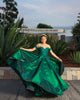 Delicate Green Satin Quinceanera Dresses Ball Gown Lace Appliqued Sweetheart Cap Sleeve Sweet 16 Dress