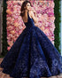 Sparkly Sequined Quinceanera Dress V-Neck Princess Ball Gowns vestidos de quinceañera Celebrity Dress