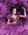 Purple Tulle Quinceanera Dresses Ruffles Skirt Sexy Deep V-Neckline Ball Gown Sweet 16 Dress 803072