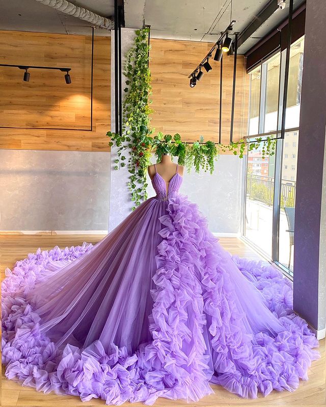 Wedding gowns with purple Clearance