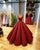 Stunning Burgundy Quinceanera Dress Square-Neckline Princess Ball Gowns vestidos de quinceañera Sweet 16 Dress