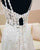 Popular 2022 See Through Lace Train Beach Wedding Dress Appliques Backless Spaghetti Straps Bridal Gown