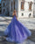 Elegant Light Purple Tulle Prom Dresses Spaghetti Straps V-Neckline Evening Long Party Gowns