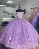 Real Photos Quinceanera Dress with 3D Flowers Sequined Lace Tulle Ball Gowns Sweet 16 vestidos de quinceañera