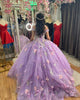 Real Photos Quinceanera Dress with 3D Flowers Sequined Lace Tulle Ball Gowns Sweet 16 vestidos de quinceañera