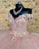 2023 Sparkly Pink Quinceanera Dress Sequined Sweet 16 Dress Ruffles Lace Tulle Ball Gown vestidos de quinceañera