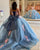 Sparkly Navy Blue Quinceanera Dress with 3D Flowers Floral Sweet 16 Dress Ball Gown vestidos de quinceañera
