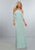 2018 Simple Mint Chiffon Bridesmaid Dresses Halter Neckline  Floor Length