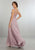 2018 Long Blush Pink Bridesmaid Dresses V-Neck Beadings Chiffon Floor Length