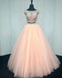 Real 2018 Coral Two Pieces Quinceanera Dresses Beadings Shiny Tulle Ruffles Ball Gowns Sweet 16