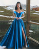prom-dresses prom-dress-long prom-gowns party-dress prom-dress-split prom-gowns-satin prom-dress-off-the-shoulder