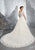 A-line Lace Wedding Dresses with 3/4 Sleeve Elegant Lace Bridal Gowns