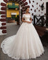 2019 Fashion Lace Wedding Dresses Short Sleeve Off The Shoulder Modest Lace Bridal Gowns for Wedding