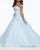 Soft A-Line Ballgown Featuring Beaded Lace Bodice and Simple Tulle Skirt prom-dresses tulle-prom-gowns lace-prom-dress style-43009