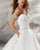 Sexy 2018 Wedding Dresses Spaghetti Straps Organza Ball Gown Simple Bridal Wedding Gowns with Belt Beaded