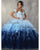 Newest Gorgeous Gradient Tulle Ruffles Ball Gown Quinceanera Dresses 2018