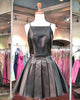 Sexy Black Satin Homecoming Dresses 2018 New Spaghetti Straps Ball Gown Prom Party Gowns
