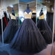 Gold Black Quinceanera Dresses 2018 Sexy Tulle Ball Gowns Real