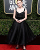 2018 Golden Globes Sadie Sink Black Ball Gowns Organza Ruffles Celebrity Dresses Ankle Length