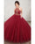 Burgundy Quinceanera Dresses with Gold Beadings Halter Tulle Puffy Sweet 16 Dresses Quince Ball Gown