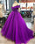 2018 Purple Quinceanera Dresses with Cap Sleeve Simple Satin Tulle Ball Gowns Sweet 16 Dresses