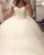 Sparkly Ivory Wedding Dresses with Beadings Cap Sleeve Tulle Ball Gowns Elegant Bridal Gown 2018