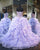 Shiny Lilac Quinceanera Dresses 2018 Sweetheart Sparkly Rhinestones Puffy Ruffles Ball Gown vestidos de quinceañera Sweet 15