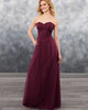 bridesmaid-dresses bridesmaid-dress-tulle  party-gowns honor-of-the-maid-dresses-sweetheart bridesmaid-dresses-sleeves bridesmaid-dresses-long burgundy-bridesmaid-dress
