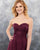 Sexy Burgundy Tulle A-line Bridesmaid Dresses Sweetheart Long Party Gowns Backless