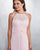 2019 Pink Bridesmaid Dresses Halter Neck Chiffon A-line Party Gowns Floor Length