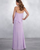Sexy Spaghetti Straps Light Purple Chiffon Bridesmaid Dress Party Gowns Floor Length