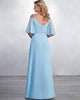 Off The Shoulder 2019 Lace Chiffon Bridesmaid Dresses V-Neck Party Gown Floor Length