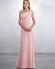 bridesmaid-dresses bridesmaid-dress-long  party-gowns honor-of-the-maid-dresses pink-chiffon-bridesmaid-dress sexy elegant-bridesmaid-dress