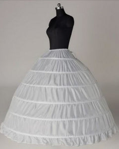 Ball Gown Crinoline Underskirt 6 Hoops Petticoats In Stock