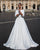 2018 White Wedding Dresses with Half Sleeve Elegant Boat Neck A line Bridal Wedding Gowns Backless