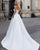 Sexy Strapless A-line Wedding Dresses with Pearls Elegant Satin Bridal Wedding Gowns 2018 Fashion