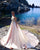 Gorgeous 2018 Pearls Pink Satin Wedding Dresses with Crystals Modest Sweetheart Bridal Wedding Gowns