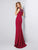 Elaborate Garnet Red Evening Gowns Beaded Scoop Mermaid Formal Dresses